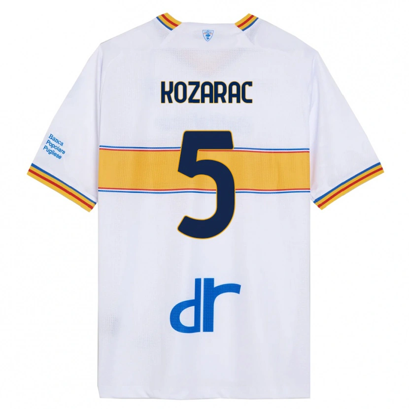 Danxen Niño Camiseta Haris Kozarac #5 Blanco Amarillo 2ª Equipación 2025/26 La Camisa México