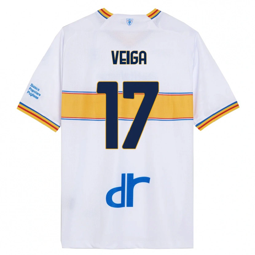 Danxen Niño Camiseta Danilo Veiga #17 Blanco Amarillo 2ª Equipación 2025/26 La Camisa México