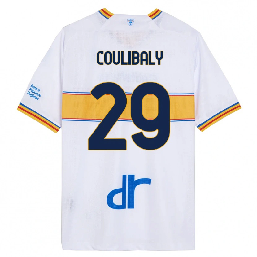 Danxen Niño Camiseta Lassana Coulibaly #29 Blanco Amarillo 2ª Equipación 2025/26 La Camisa México