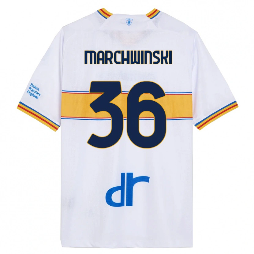 Danxen Niño Camiseta Filip Marchwinski #36 Blanco Amarillo 2ª Equipación 2025/26 La Camisa México