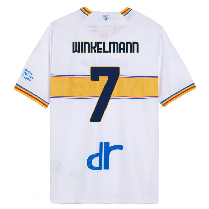 Danxen Niño Camiseta Till Winkelmann #7 Blanco Amarillo 2ª Equipación 2025/26 La Camisa México