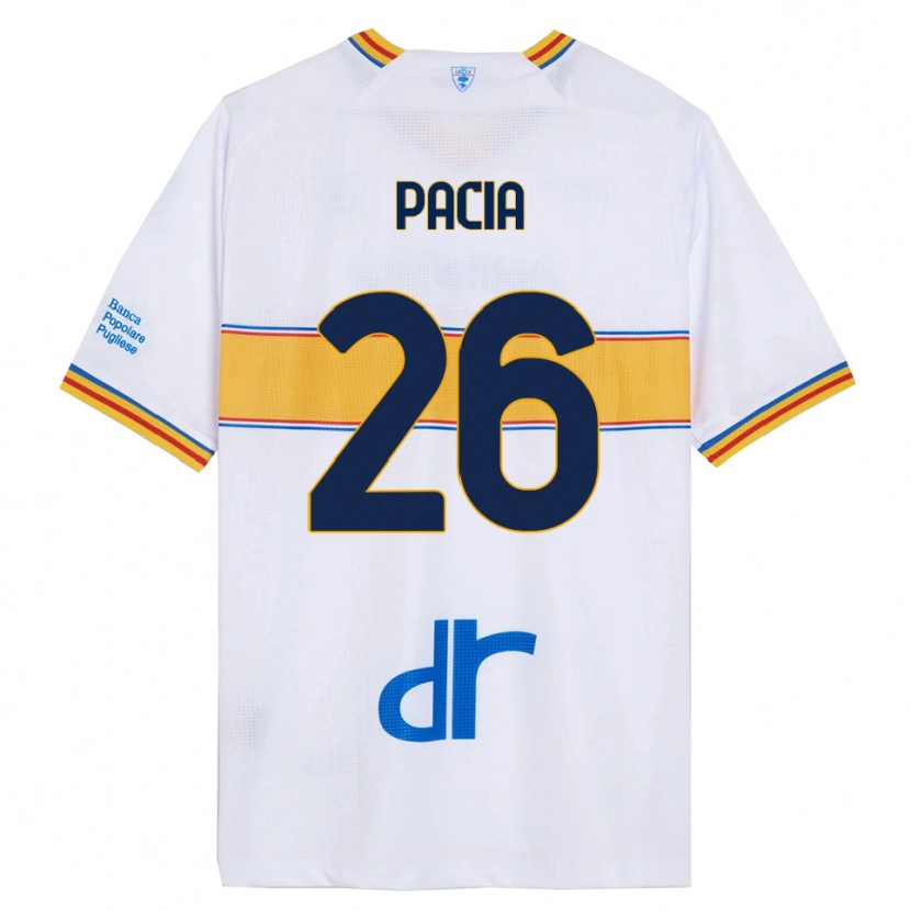 Danxen Niño Camiseta Fabiano Pacia #26 Blanco Amarillo 2ª Equipación 2025/26 La Camisa México