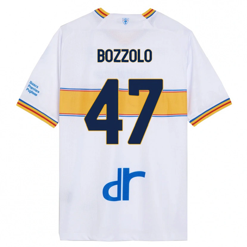 Danxen Niño Camiseta Alessandro Bozzolo #47 Blanco Amarillo 2ª Equipación 2025/26 La Camisa México