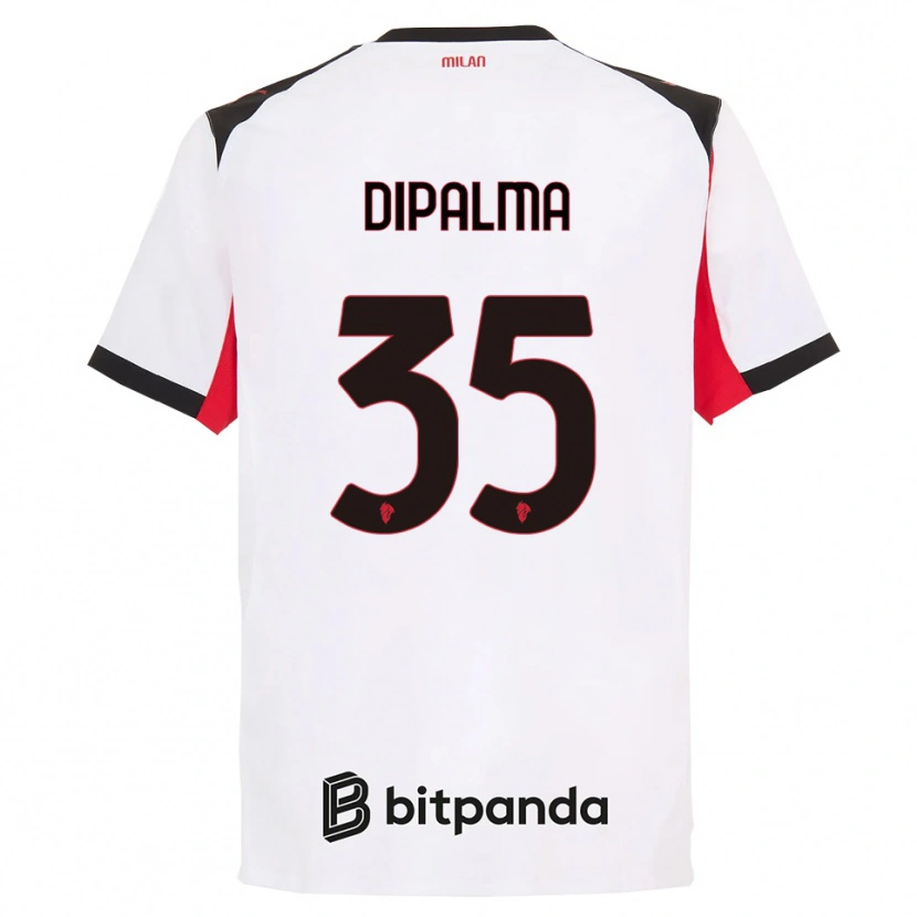 Danxen Niño Camiseta Matteo Dipalma #35 Blanco Negro 2ª Equipación 2025/26 La Camisa México