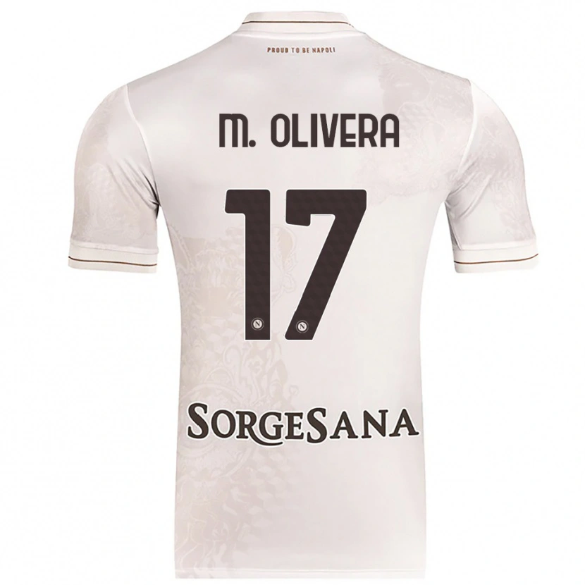 Danxen Niño Camiseta Mathías Olivera #17 Champán Marrón 2ª Equipación 2025/26 La Camisa México