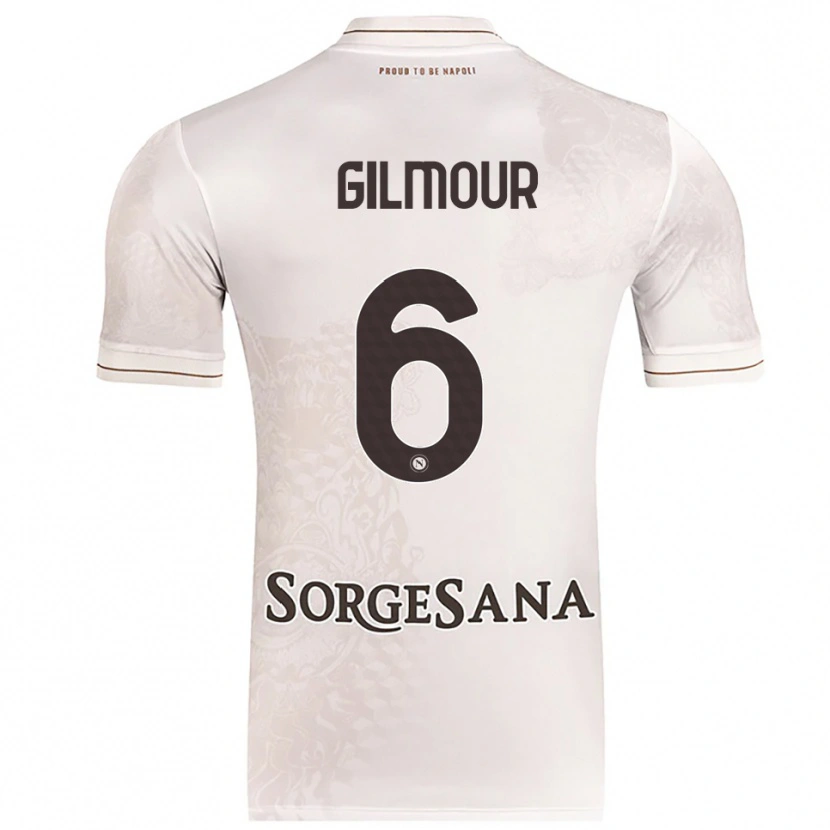 Danxen Niño Camiseta Billy Gilmour #6 Champán Marrón 2ª Equipación 2025/26 La Camisa México