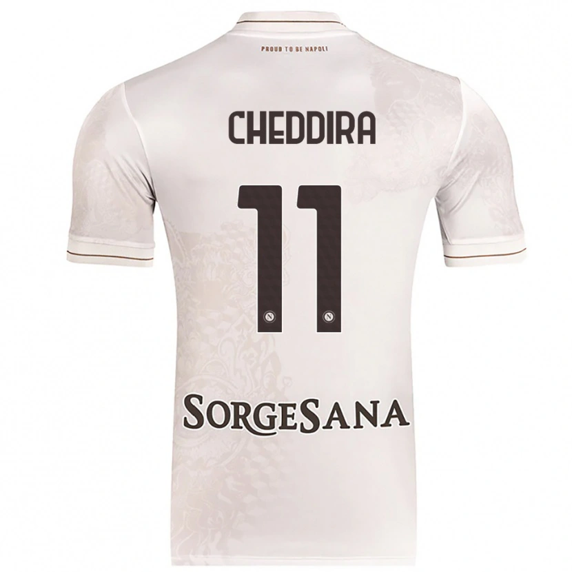 Danxen Niño Camiseta Walid Cheddira #11 Champán Marrón 2ª Equipación 2025/26 La Camisa México
