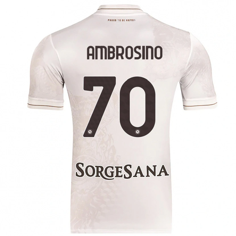 Danxen Niño Camiseta Giuseppe Ambrosino #70 Champán Marrón 2ª Equipación 2025/26 La Camisa México