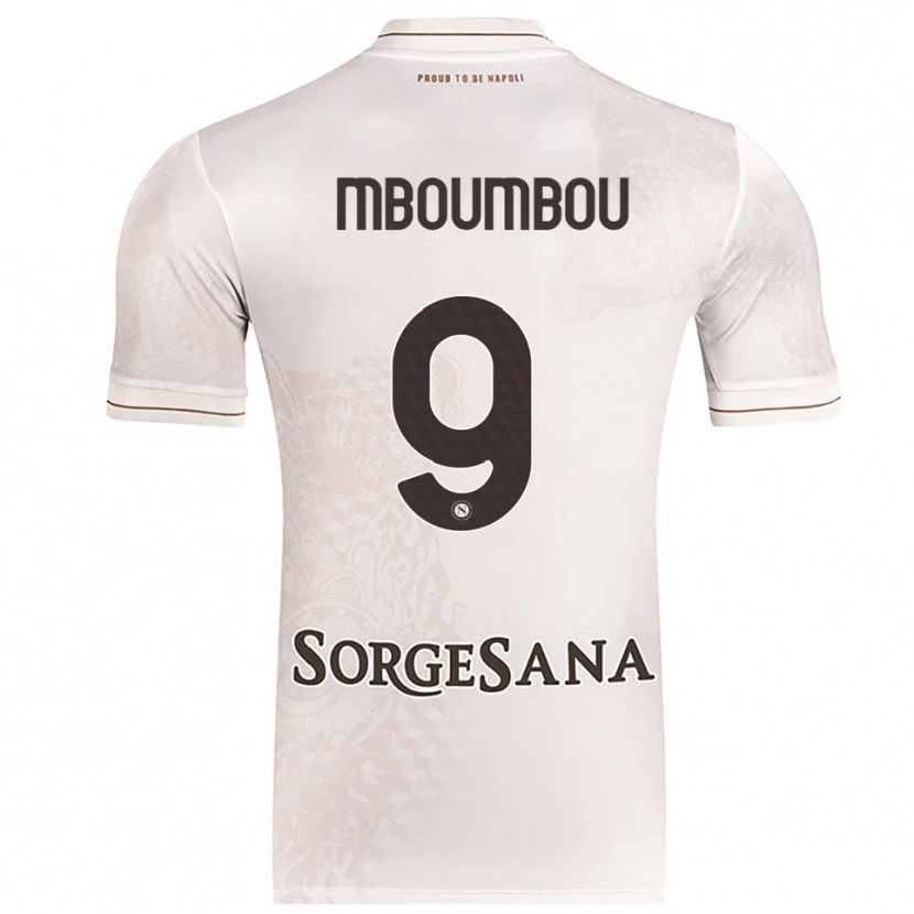 Danxen Niño Camiseta Arnaud Mboumbou #9 Champán Marrón 2ª Equipación 2025/26 La Camisa México