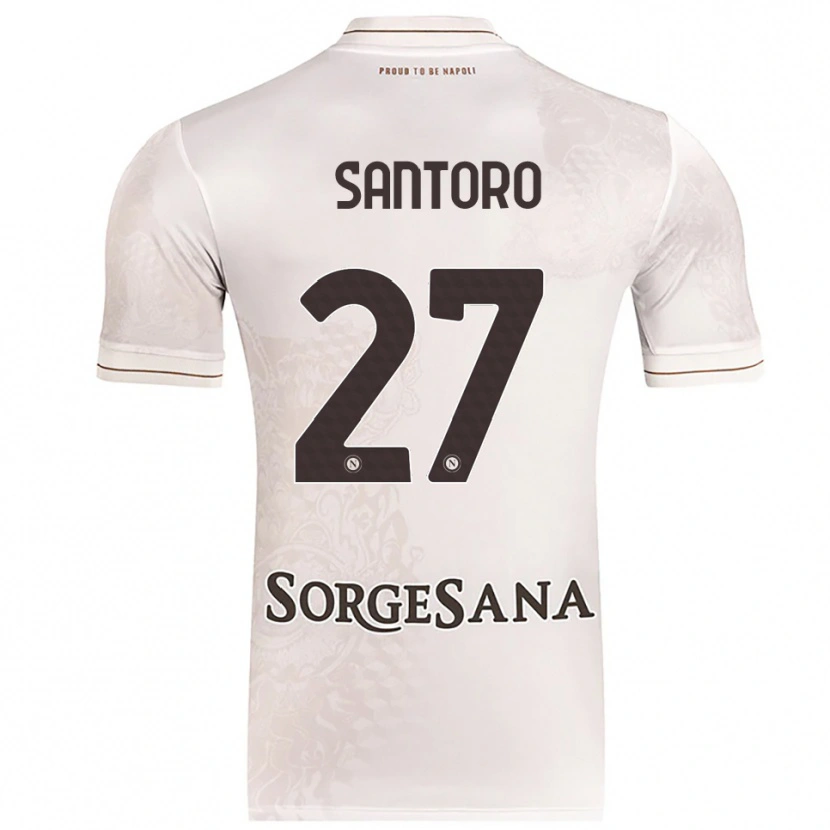 Danxen Niño Camiseta Erika Santoro #27 Champán Marrón 2ª Equipación 2025/26 La Camisa México