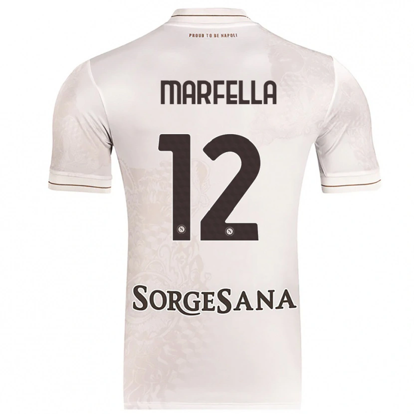 Danxen Niño Camiseta Davide Marfella #12 Champán Marrón 2ª Equipación 2025/26 La Camisa México