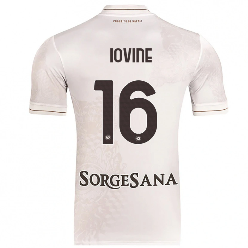 Danxen Niño Camiseta Andrea Iovine #16 Champán Marrón 2ª Equipación 2025/26 La Camisa México