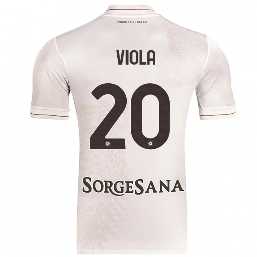 Danxen Niño Camiseta Nicola Viola #20 Champán Marrón 2ª Equipación 2025/26 La Camisa México