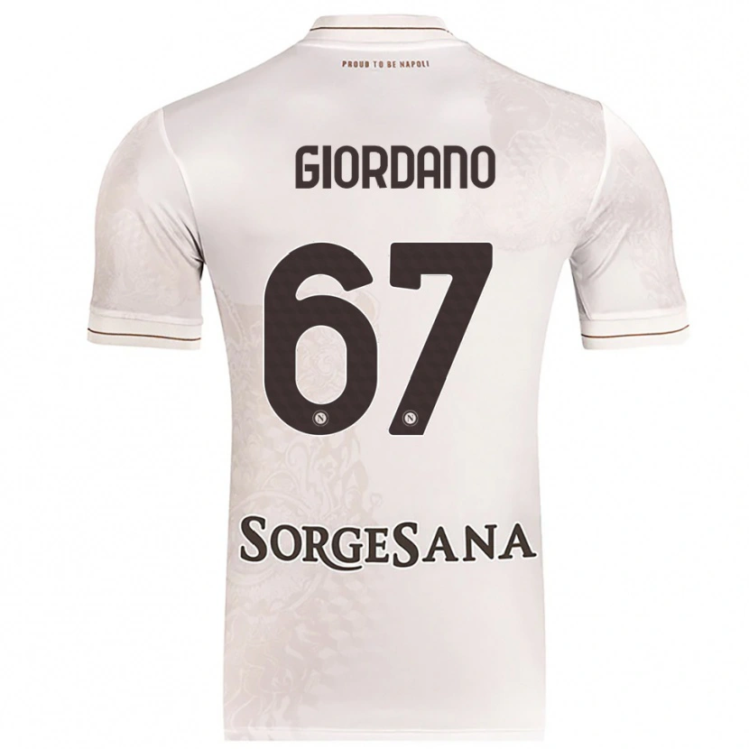 Danxen Niño Camiseta Michela Giordano #67 Champán Marrón 2ª Equipación 2025/26 La Camisa México