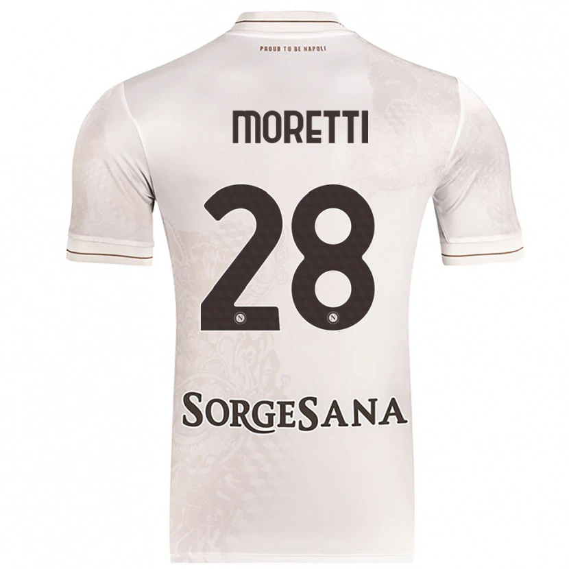 Danxen Niño Camiseta Ginevra Moretti #28 Champán Marrón 2ª Equipación 2025/26 La Camisa México