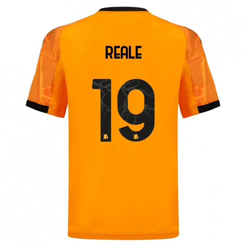 Danxen Niño Camiseta Filippo Reale #19 Naranja Negro 2ª Equipación 2025/26 La Camisa México