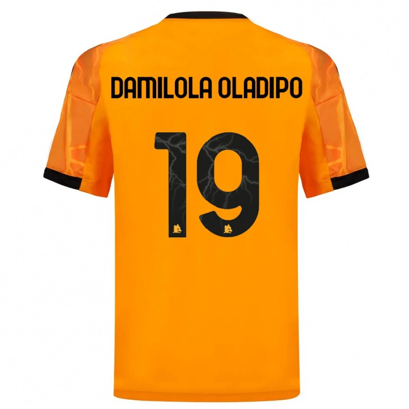 Danxen Niño Camiseta Shukurat Damilola Oladipo #19 Naranja Negro 2ª Equipación 2025/26 La Camisa México