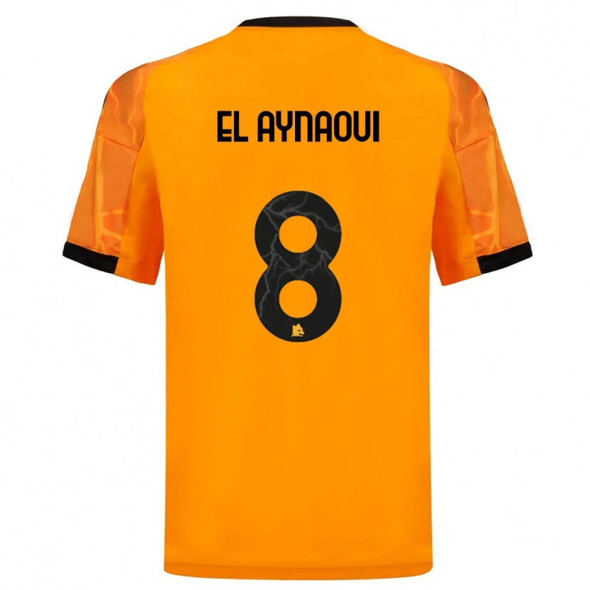 Danxen Niño Camiseta Neil El Aynaoui #8 Naranja Negro 2ª Equipación 2025/26 La Camisa México