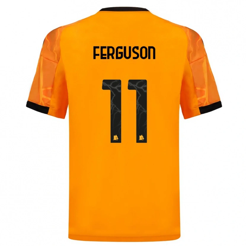 Danxen Niño Camiseta Evan Ferguson #11 Naranja Negro 2ª Equipación 2025/26 La Camisa México