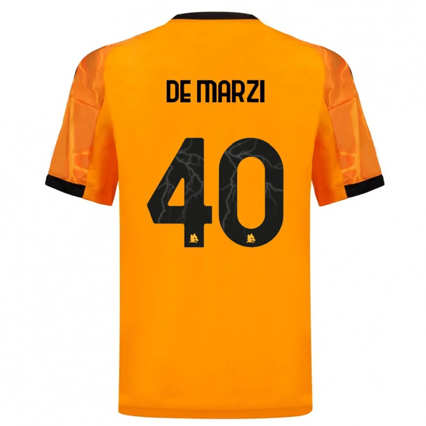 Danxen Niño Camiseta Giorgio De Marzi #40 Naranja Negro 2ª Equipación 2025/26 La Camisa México