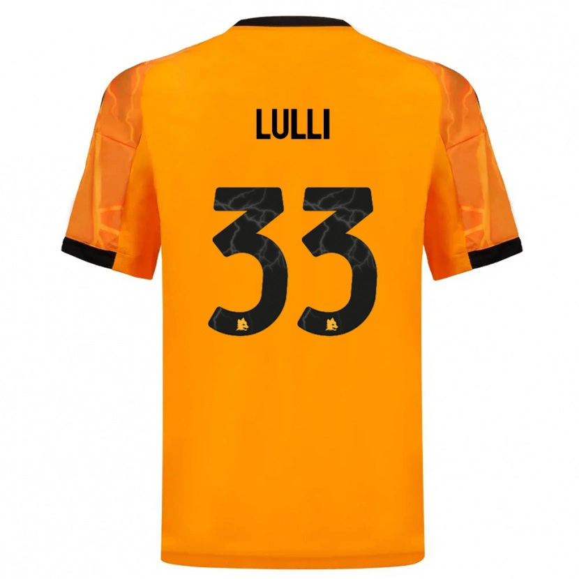 Danxen Niño Camiseta Emanuele Lulli #33 Naranja Negro 2ª Equipación 2025/26 La Camisa México