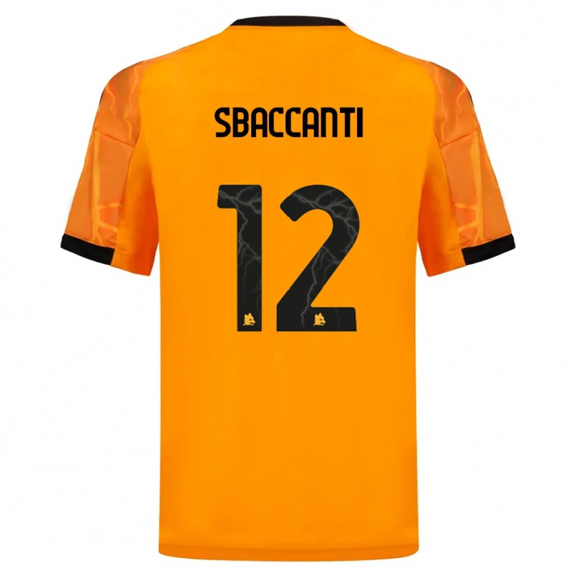 Danxen Niño Camiseta Christian Sbaccanti #12 Naranja Negro 2ª Equipación 2025/26 La Camisa México