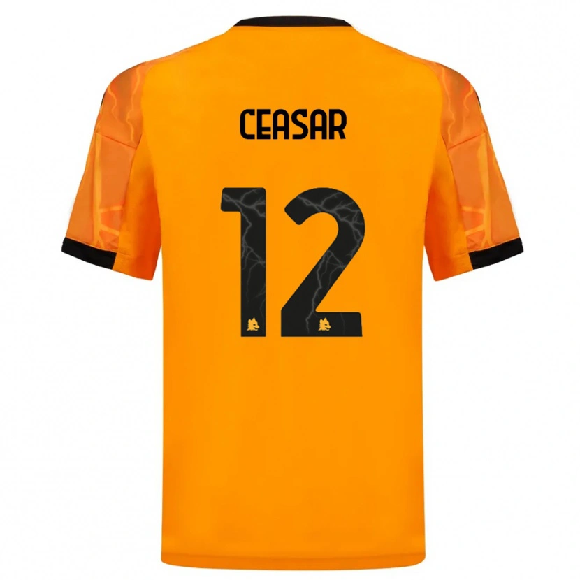 Danxen Niño Camiseta Camelia Ceasar #12 Naranja Negro 2ª Equipación 2025/26 La Camisa México