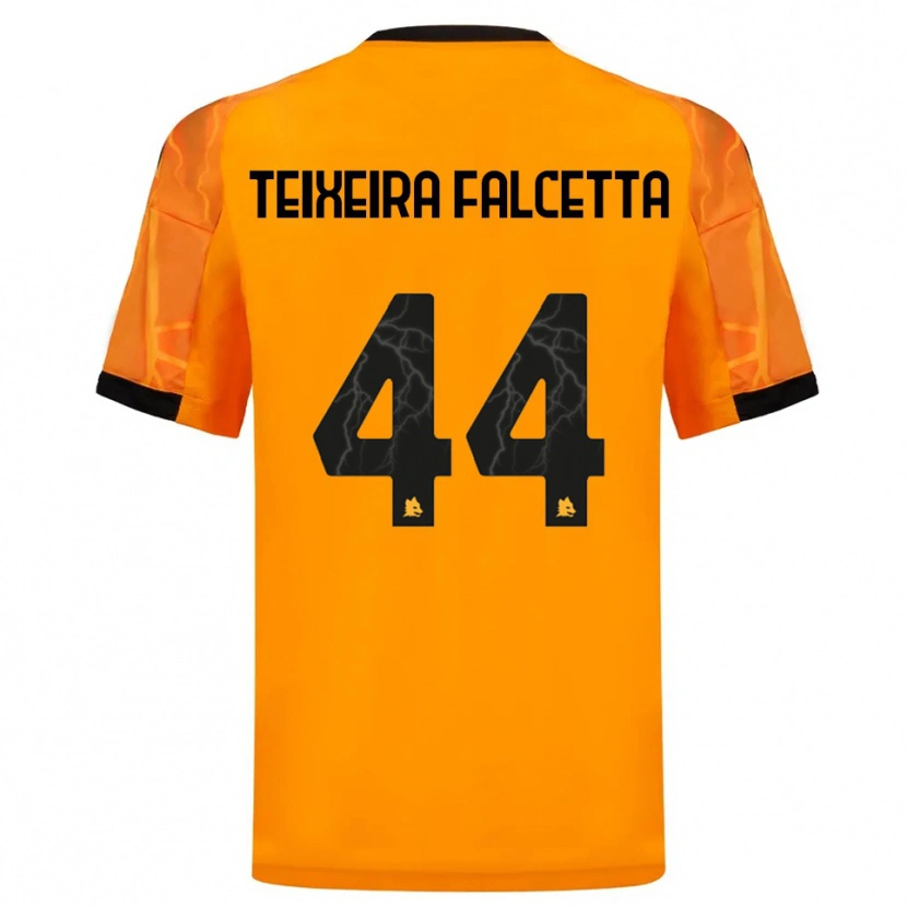 Danxen Niño Camiseta Pietro Teixeira Falcetta #44 Naranja Negro 2ª Equipación 2025/26 La Camisa México