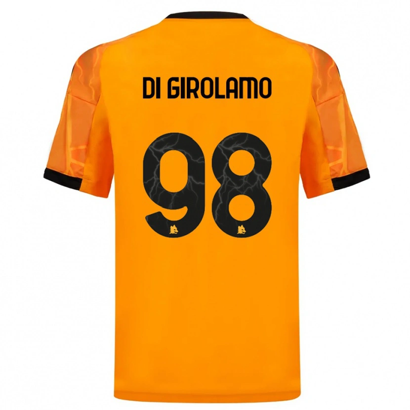Danxen Niño Camiseta Anita Di Girolamo #98 Naranja Negro 2ª Equipación 2025/26 La Camisa México