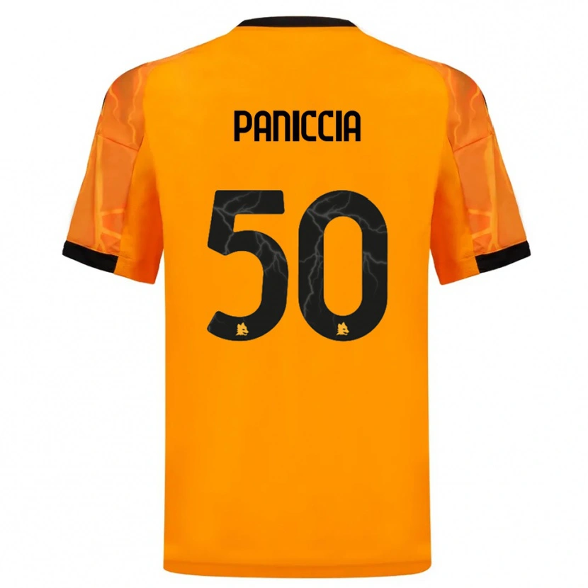 Danxen Niño Camiseta Martina Paniccia #50 Naranja Negro 2ª Equipación 2025/26 La Camisa México