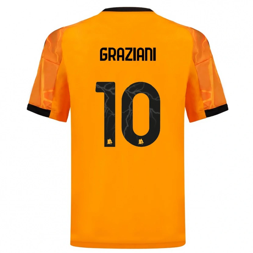 Danxen Niño Camiseta Leonardo Graziani #10 Naranja Negro 2ª Equipación 2025/26 La Camisa México