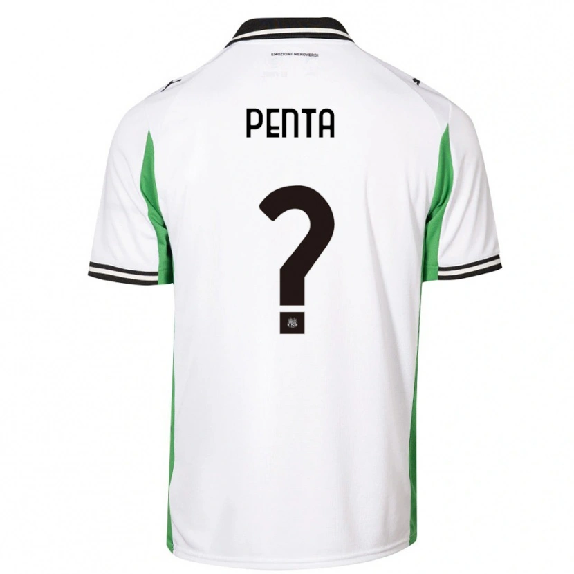 Danxen Niño Camiseta Mattia Penta #0 Blanco Verde Negro 2ª Equipación 2025/26 La Camisa México