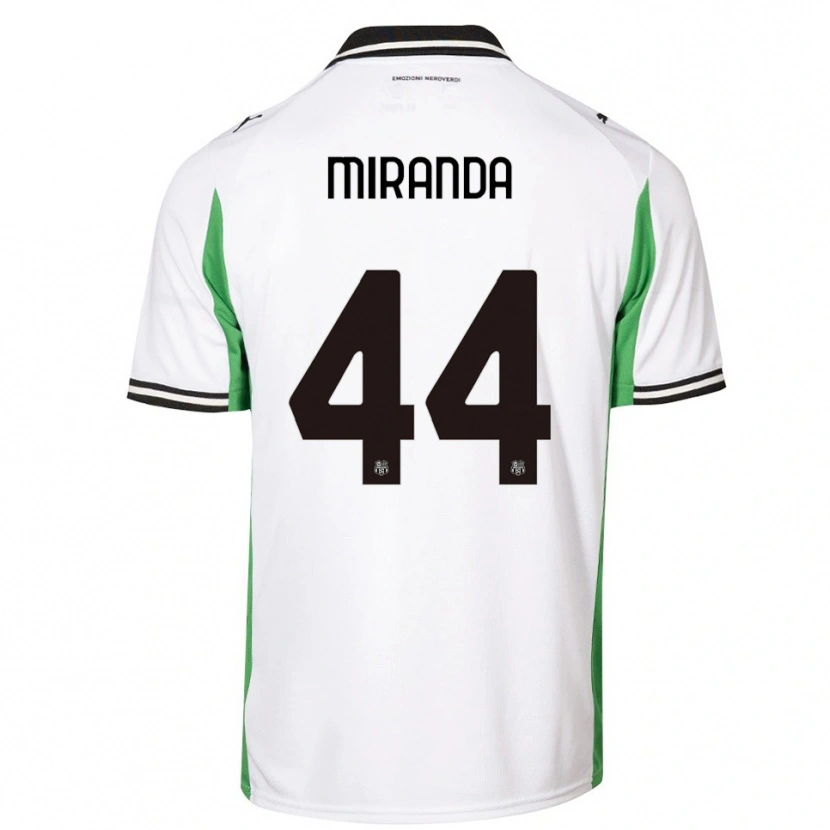 Danxen Niño Camiseta Kevin Miranda #44 Blanco Verde Negro 2ª Equipación 2025/26 La Camisa México