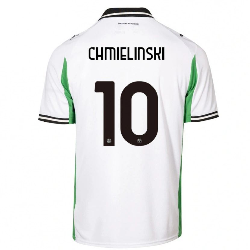 Danxen Niño Camiseta Gina Maria Chmielinski #10 Blanco Verde Negro 2ª Equipación 2025/26 La Camisa México