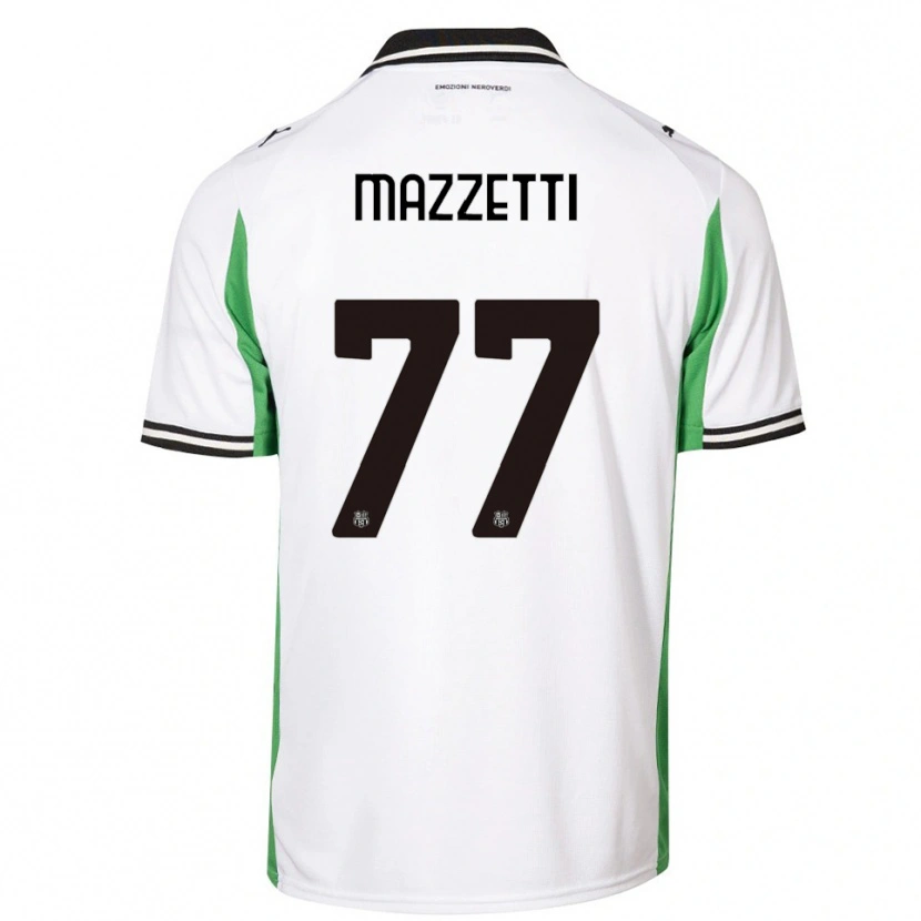 Danxen Niño Camiseta Riccardo Mazzetti #77 Blanco Verde Negro 2ª Equipación 2025/26 La Camisa México