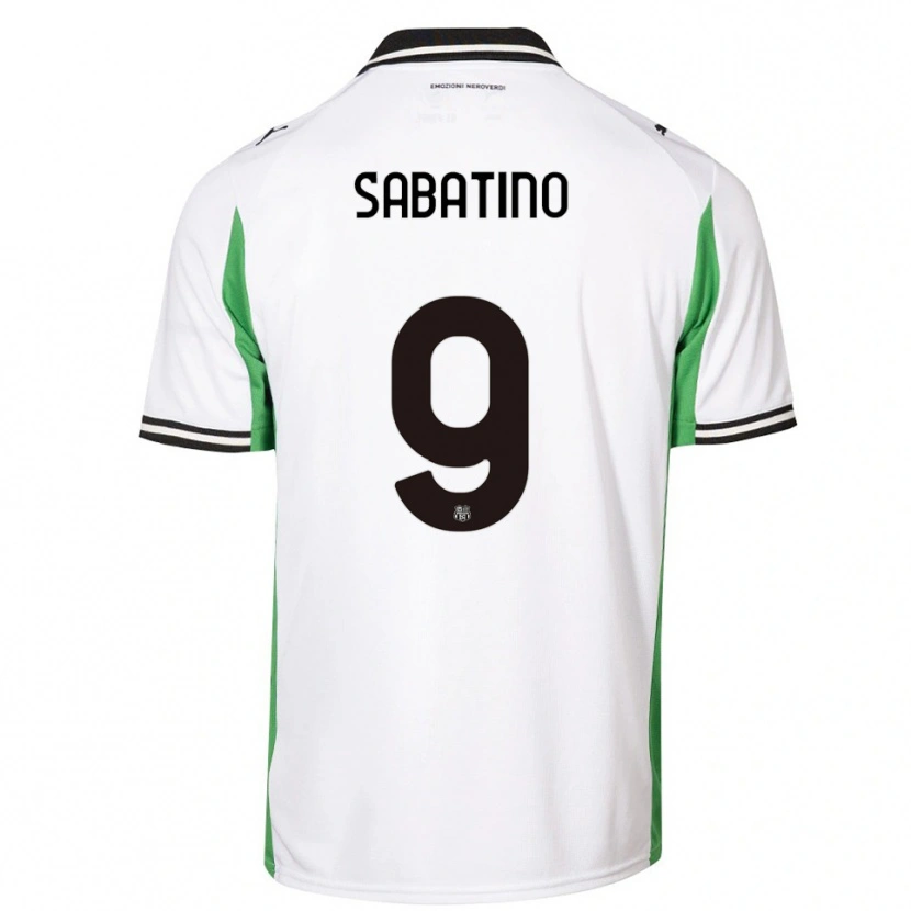 Danxen Niño Camiseta Daniela Sabatino #9 Blanco Verde Negro 2ª Equipación 2025/26 La Camisa México