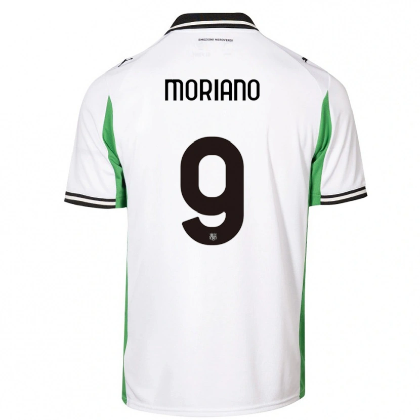 Danxen Niño Camiseta Andrea Moriano #9 Blanco Verde Negro 2ª Equipación 2025/26 La Camisa México