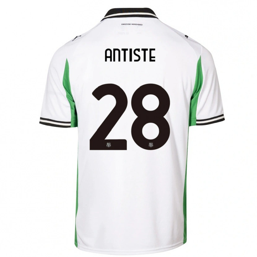 Danxen Niño Camiseta Janis Antiste #28 Blanco Verde Negro 2ª Equipación 2025/26 La Camisa México