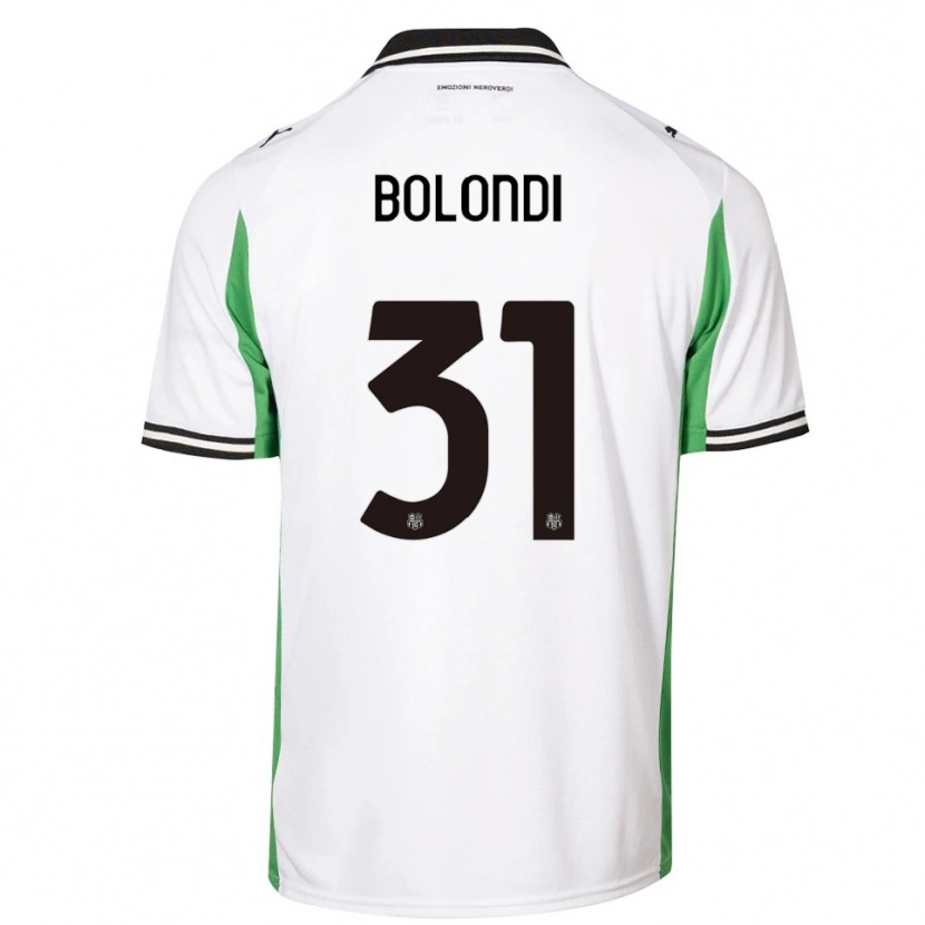 Danxen Niño Camiseta Francesco Bolondi #31 Blanco Verde Negro 2ª Equipación 2025/26 La Camisa México