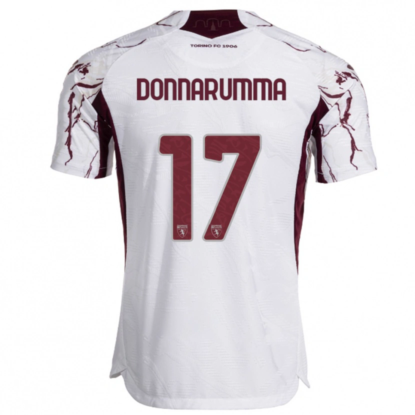 Danxen Niño Camiseta Antonio Donnarumma #17 Blanco Borgoña 2ª Equipación 2025/26 La Camisa México