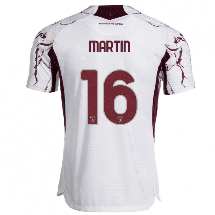 Danxen Niño Camiseta Francesca Martin #16 Blanco Borgoña 2ª Equipación 2025/26 La Camisa México