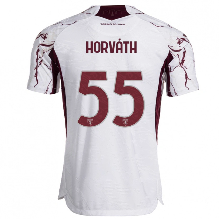 Danxen Niño Camiseta Krisztofer Horváth #55 Blanco Borgoña 2ª Equipación 2025/26 La Camisa México