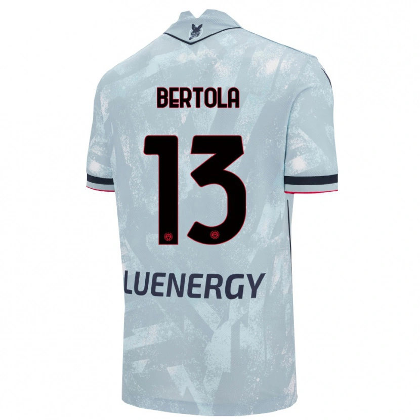 Danxen Niño Camiseta Nicolò Bertola #13 Azul Claro Negro 2ª Equipación 2025/26 La Camisa México