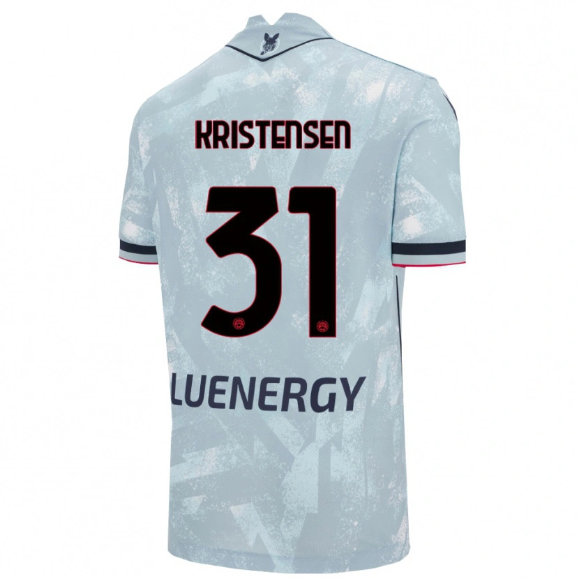 Danxen Niño Camiseta Thomas Kristensen #31 Azul Claro Negro 2ª Equipación 2025/26 La Camisa México