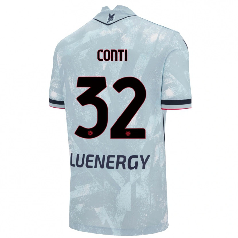 Danxen Niño Camiseta Manuel Conti #32 Azul Claro Negro 2ª Equipación 2025/26 La Camisa México