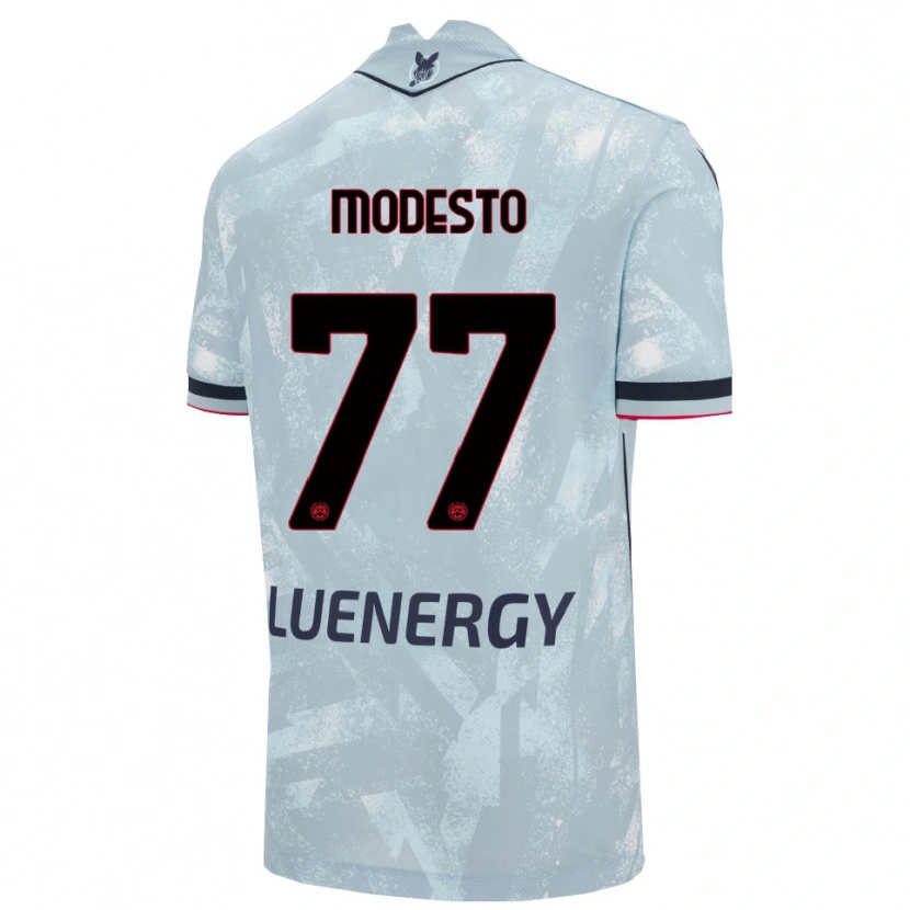 Danxen Niño Camiseta Rui Modesto #77 Azul Claro Negro 2ª Equipación 2025/26 La Camisa México