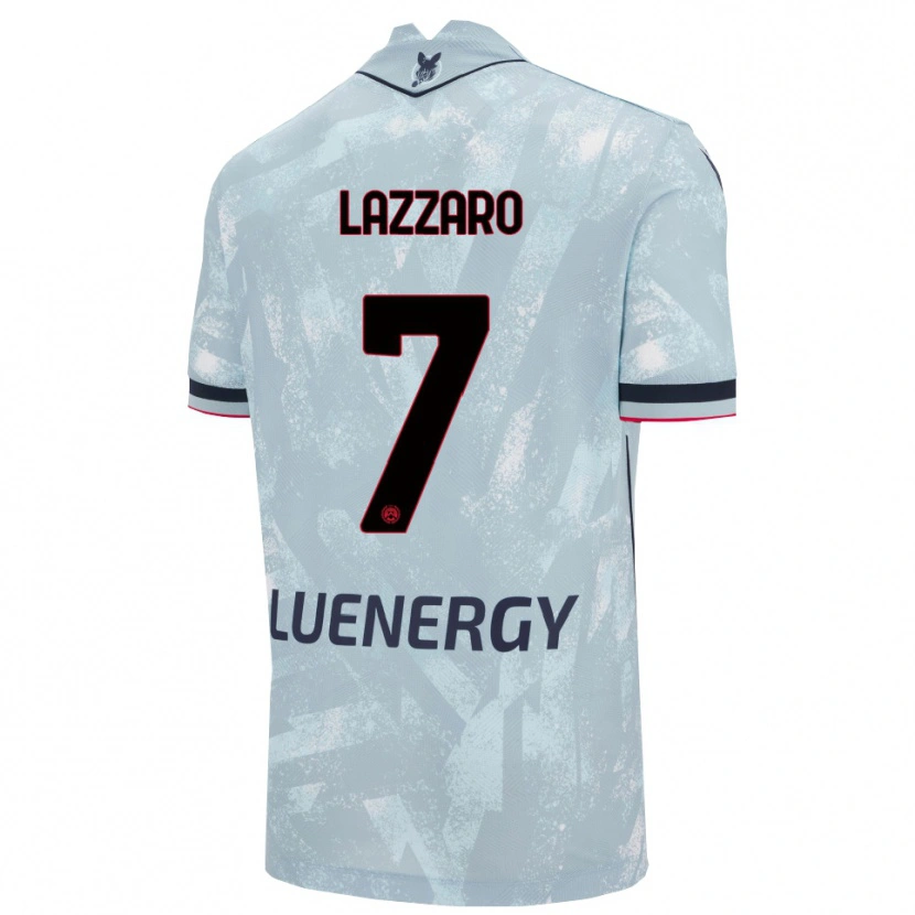 Danxen Niño Camiseta Davide Lazzaro #7 Azul Claro Negro 2ª Equipación 2025/26 La Camisa México