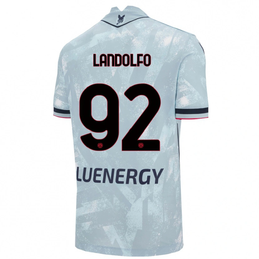 Danxen Niño Camiseta Tommaso Landolfo #92 Azul Claro Negro 2ª Equipación 2025/26 La Camisa México