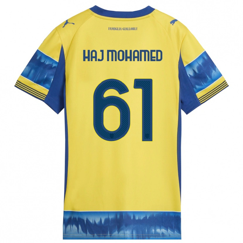 Danxen Niño Camiseta Anas Haj Mohamed #61 Amarillo Azul 2ª Equipación 2025/26 La Camisa México