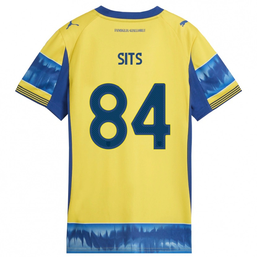 Danxen Niño Camiseta Dario Sits #84 Amarillo Azul 2ª Equipación 2025/26 La Camisa México